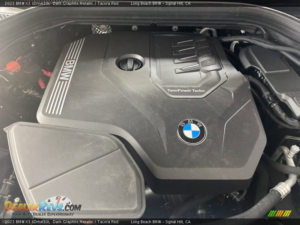 2023 BMW X3 sDrive30i Dark Graphite Metallic / Tacora Red Photo #9
