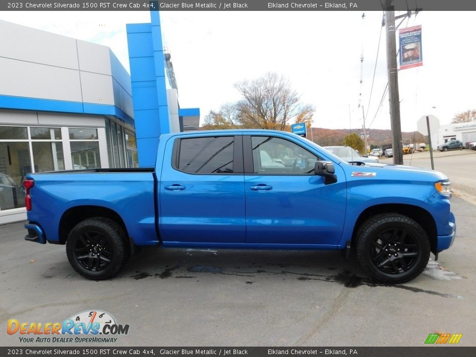 2023 Chevrolet Silverado 1500 RST Crew Cab 4x4 Glacier Blue Metallic / Jet Black Photo #7