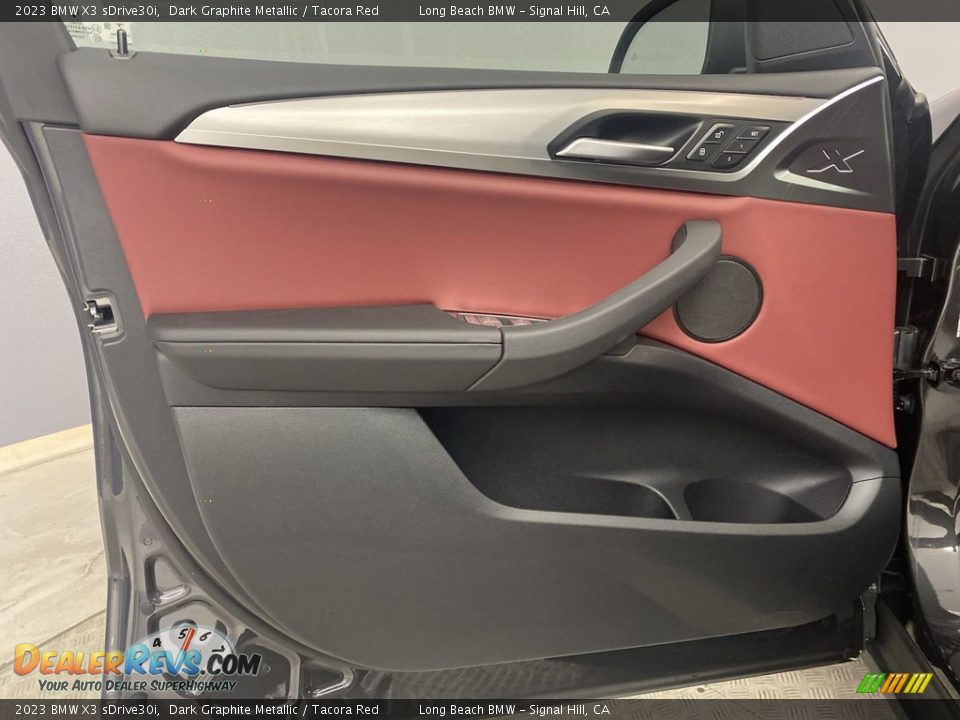 2023 BMW X3 sDrive30i Dark Graphite Metallic / Tacora Red Photo #10