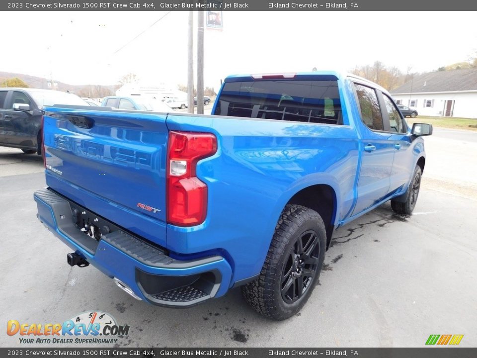 2023 Chevrolet Silverado 1500 RST Crew Cab 4x4 Glacier Blue Metallic / Jet Black Photo #9