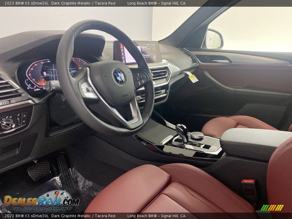 2023 BMW X3 sDrive30i Dark Graphite Metallic / Tacora Red Photo #12