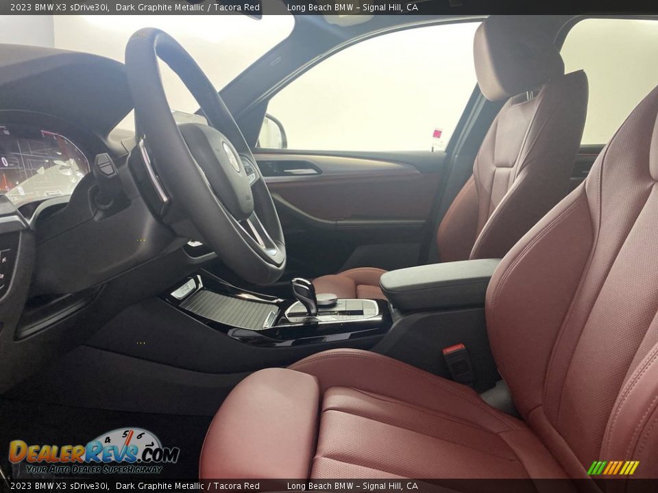 2023 BMW X3 sDrive30i Dark Graphite Metallic / Tacora Red Photo #13