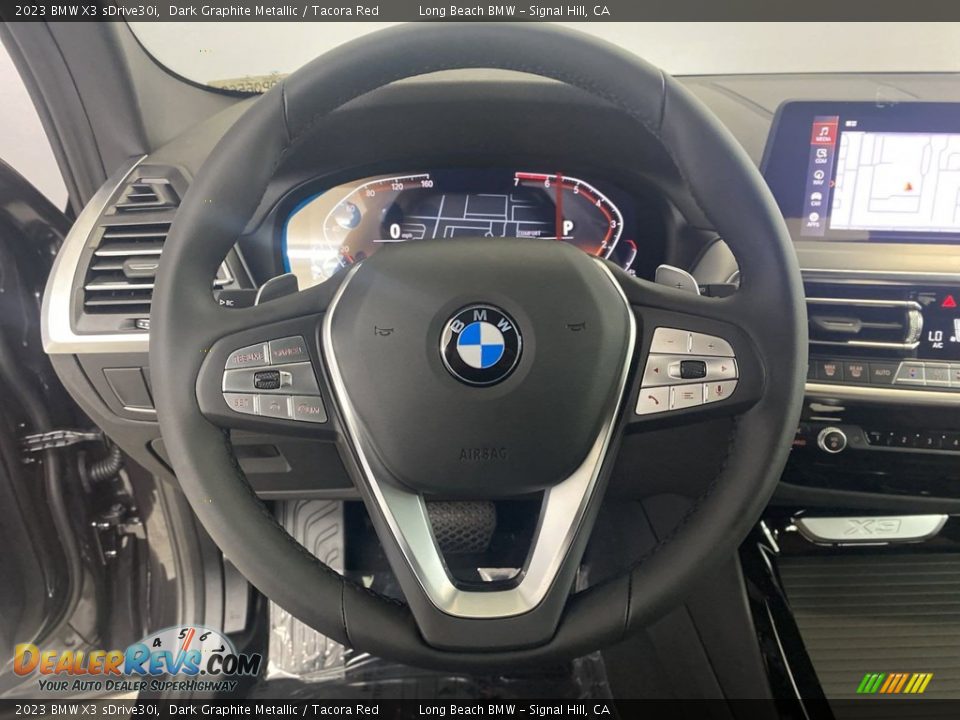 2023 BMW X3 sDrive30i Dark Graphite Metallic / Tacora Red Photo #14