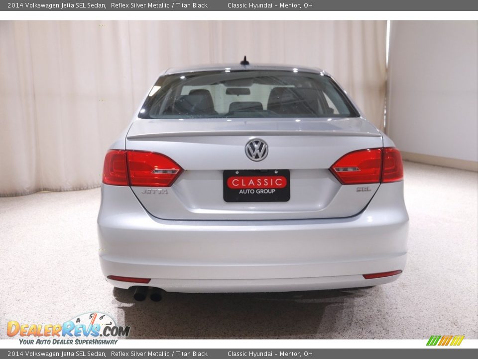 2014 Volkswagen Jetta SEL Sedan Reflex Silver Metallic / Titan Black Photo #18