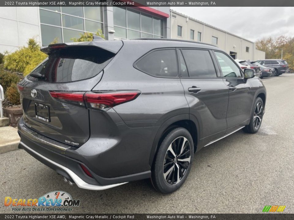 2022 Toyota Highlander XSE AWD Magnetic Gray Metallic / Cockpit Red Photo #9