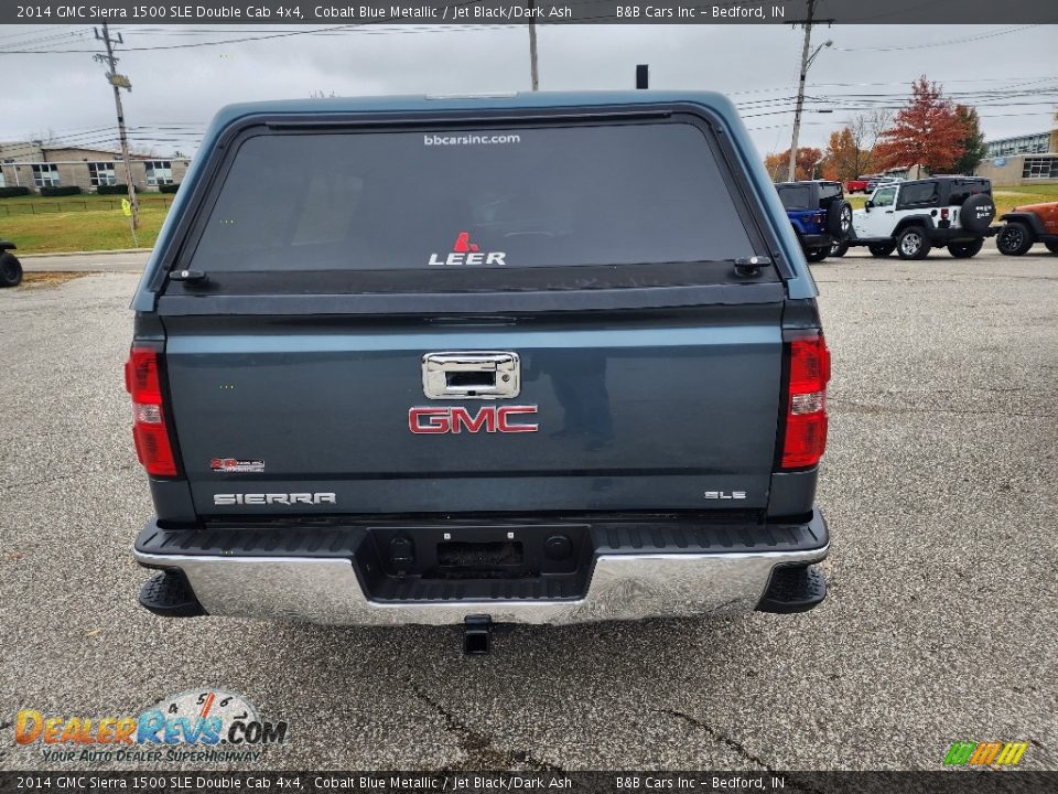 2014 GMC Sierra 1500 SLE Double Cab 4x4 Cobalt Blue Metallic / Jet Black/Dark Ash Photo #6