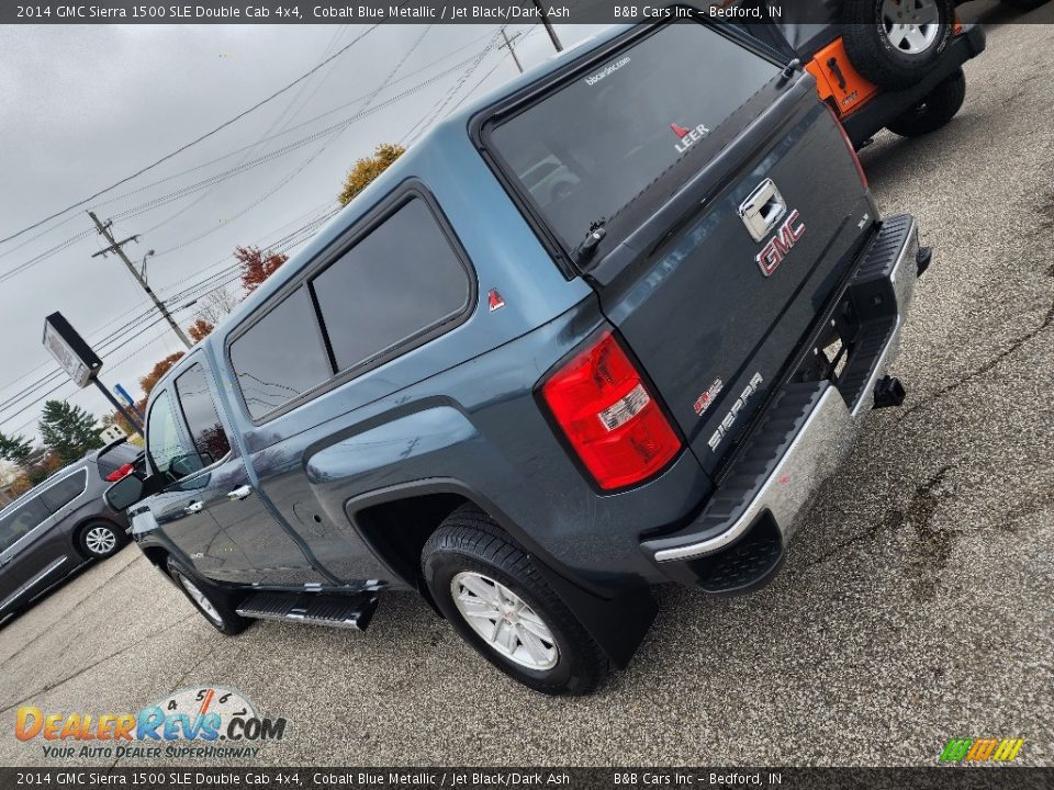 2014 GMC Sierra 1500 SLE Double Cab 4x4 Cobalt Blue Metallic / Jet Black/Dark Ash Photo #7