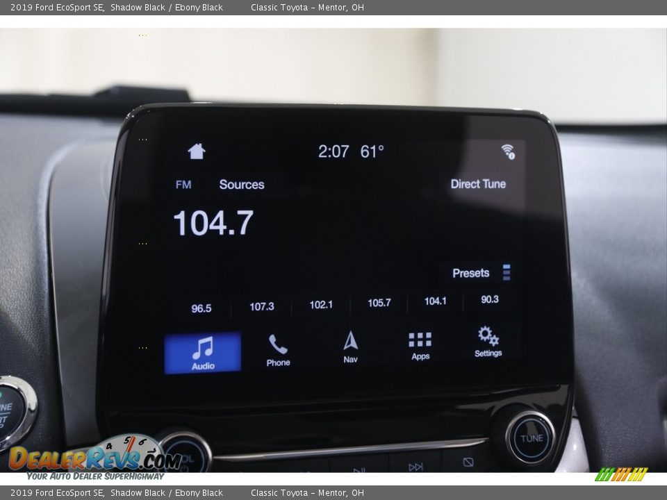 2019 Ford EcoSport SE Shadow Black / Ebony Black Photo #9