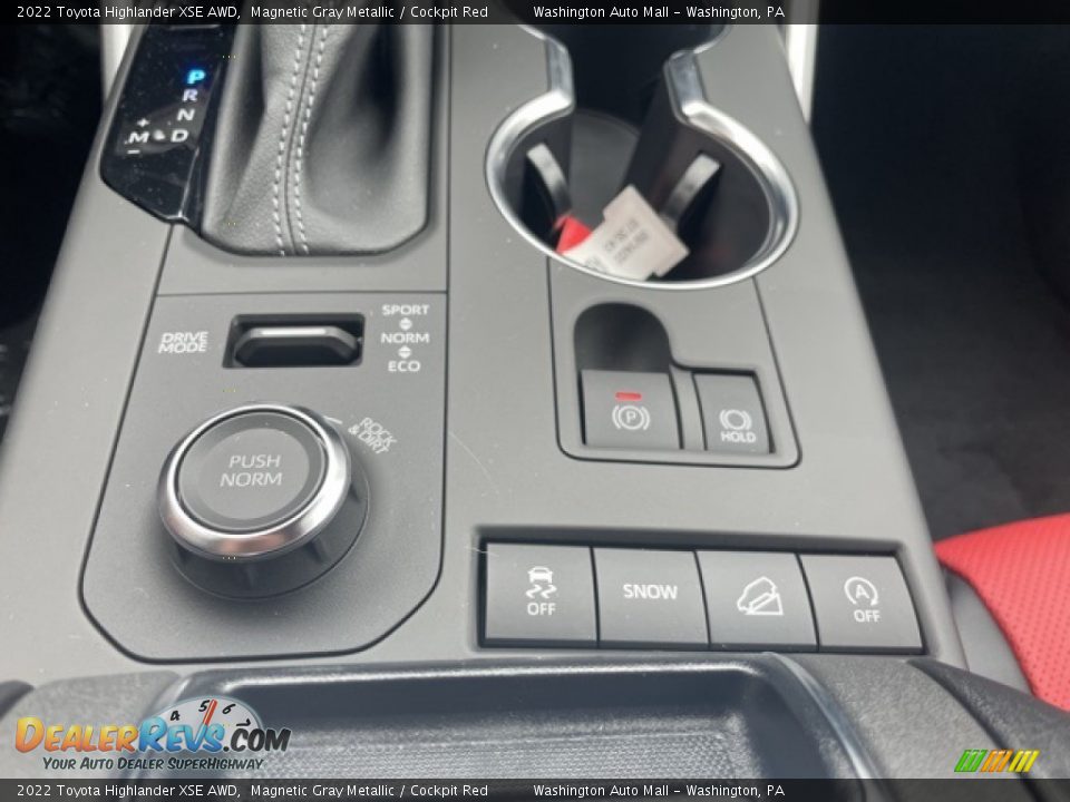 2022 Toyota Highlander XSE AWD Magnetic Gray Metallic / Cockpit Red Photo #16