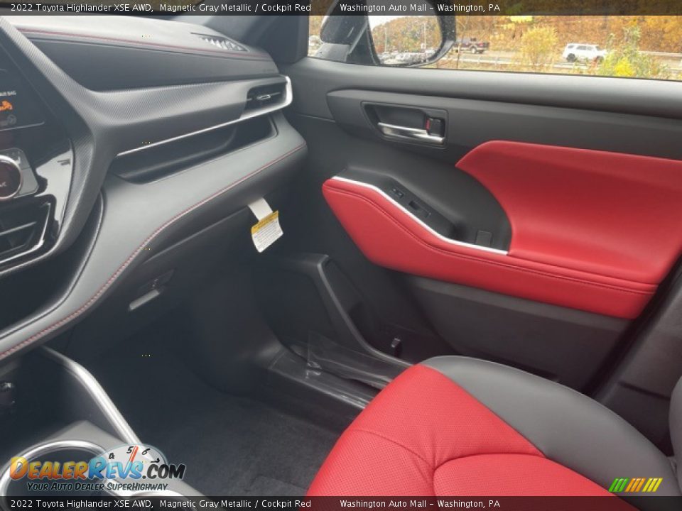 2022 Toyota Highlander XSE AWD Magnetic Gray Metallic / Cockpit Red Photo #18