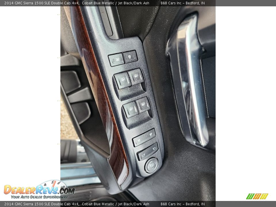 2014 GMC Sierra 1500 SLE Double Cab 4x4 Cobalt Blue Metallic / Jet Black/Dark Ash Photo #11