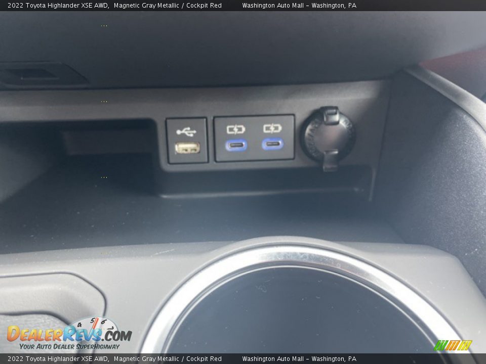 2022 Toyota Highlander XSE AWD Magnetic Gray Metallic / Cockpit Red Photo #20