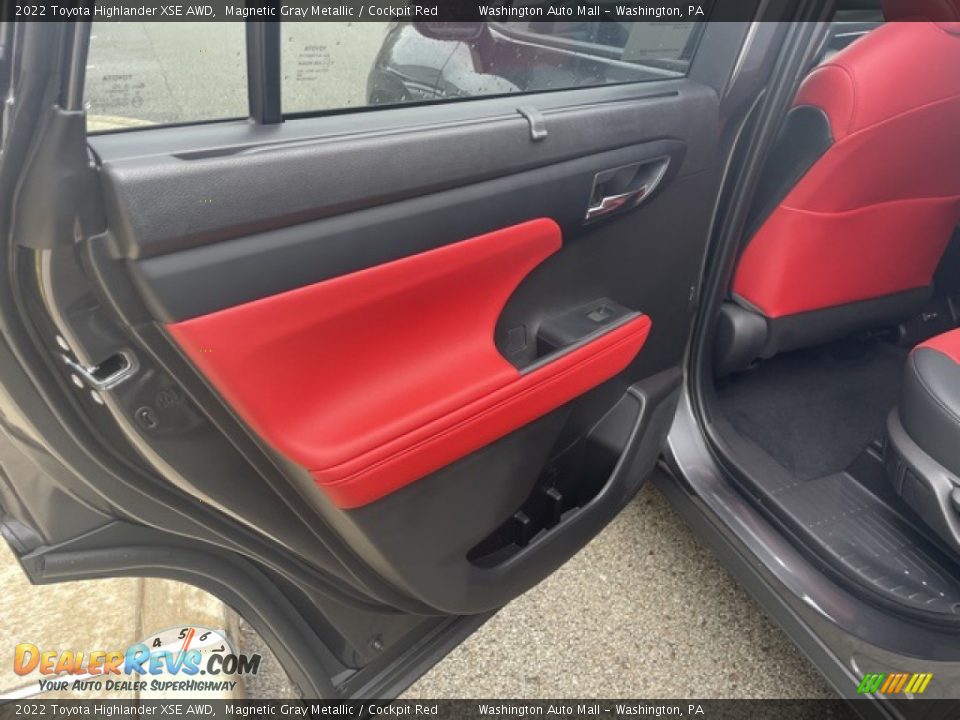 2022 Toyota Highlander XSE AWD Magnetic Gray Metallic / Cockpit Red Photo #25