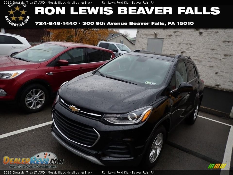 2019 Chevrolet Trax LT AWD Mosaic Black Metallic / Jet Black Photo #1