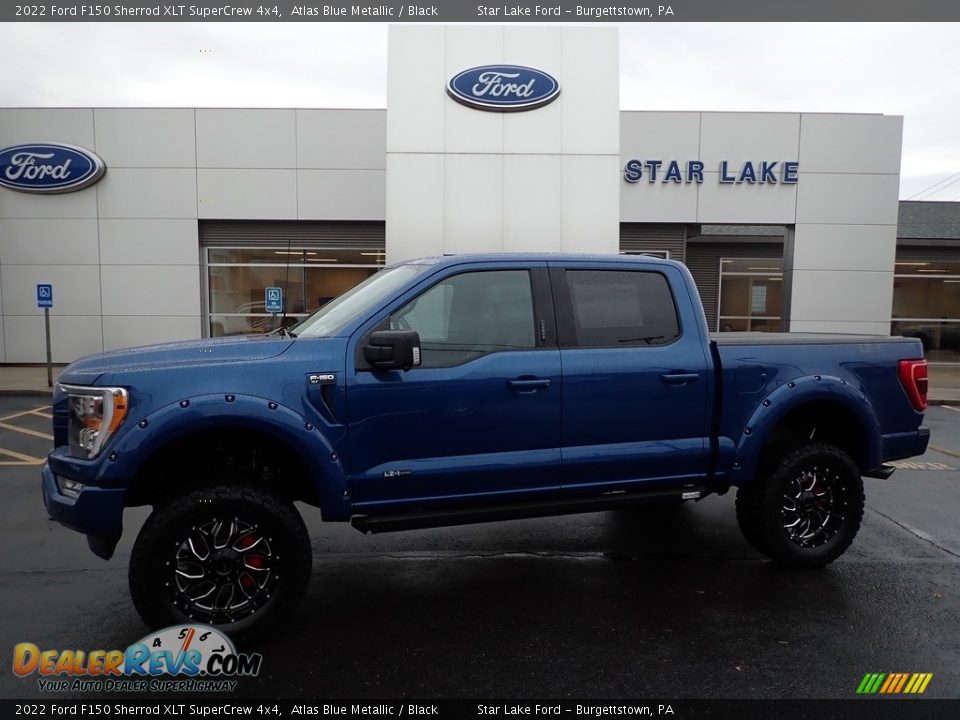 2022 Ford F150 Sherrod XLT SuperCrew 4x4 Atlas Blue Metallic / Black Photo #1