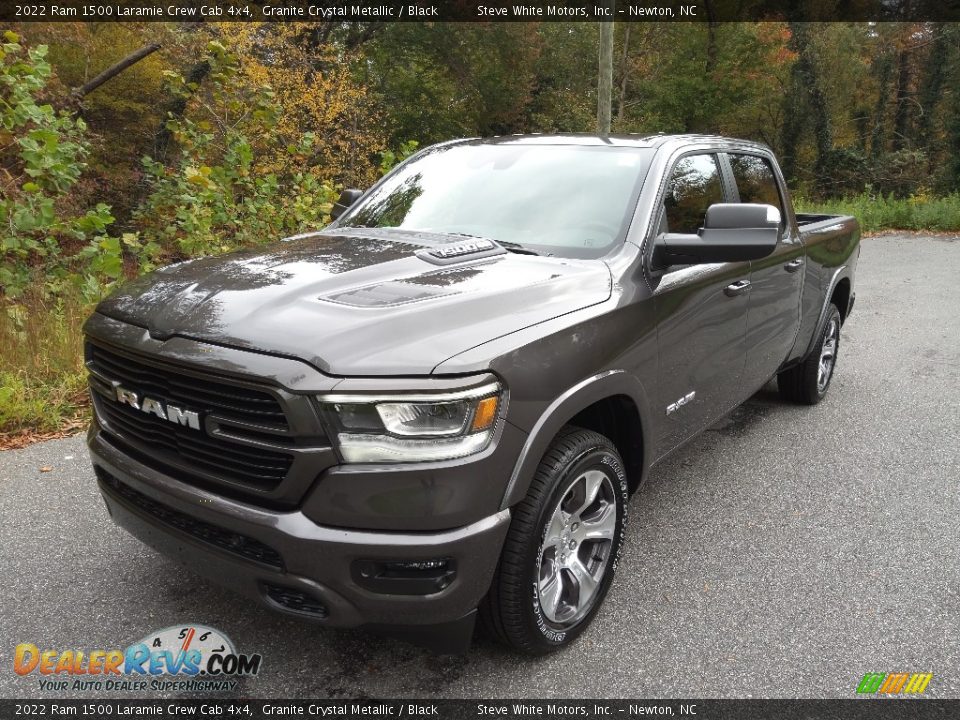 2022 Ram 1500 Laramie Crew Cab 4x4 Granite Crystal Metallic / Black Photo #2