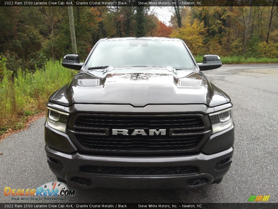 2022 Ram 1500 Laramie Crew Cab 4x4 Granite Crystal Metallic / Black Photo #3