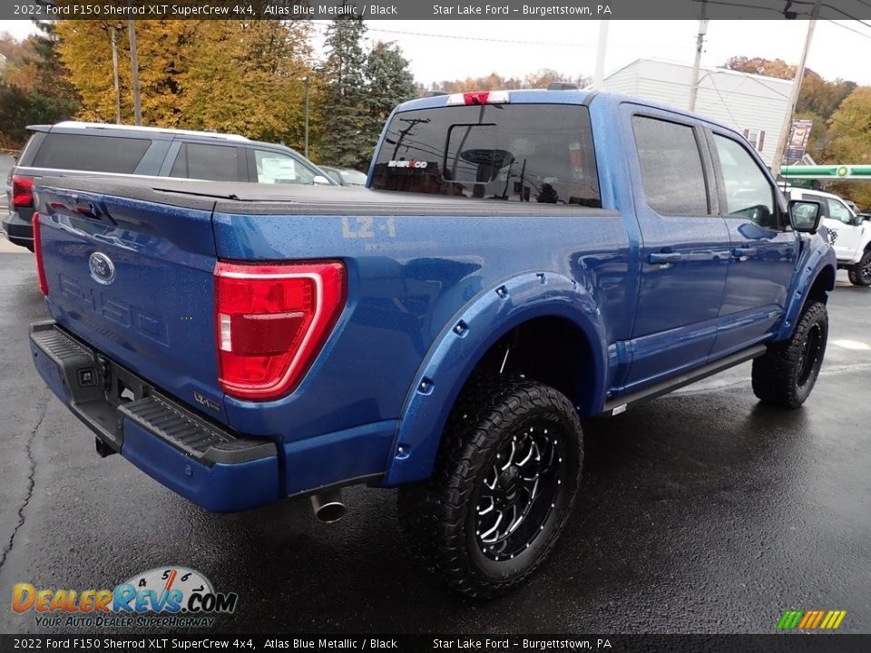 2022 Ford F150 Sherrod XLT SuperCrew 4x4 Atlas Blue Metallic / Black Photo #5