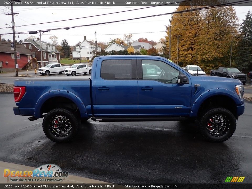 2022 Ford F150 Sherrod XLT SuperCrew 4x4 Atlas Blue Metallic / Black Photo #6
