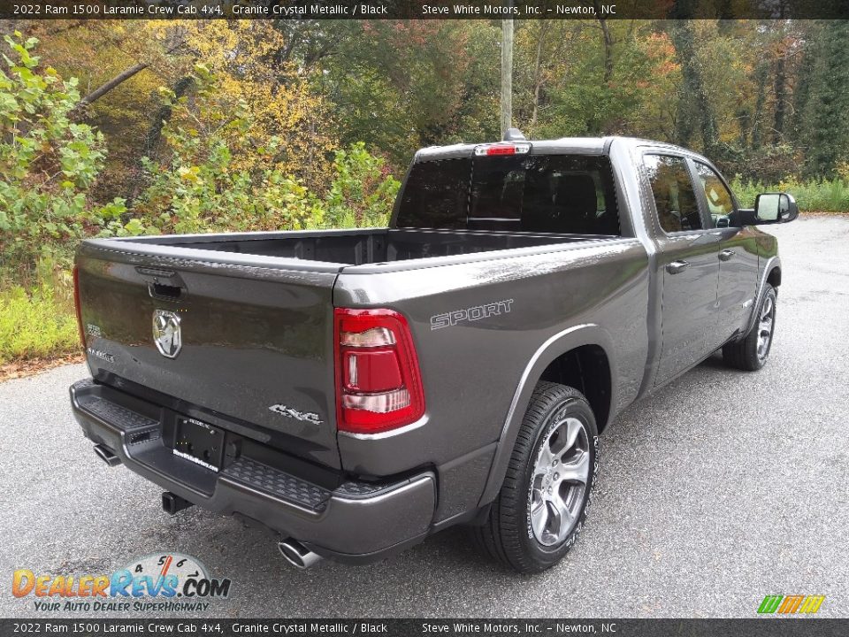 2022 Ram 1500 Laramie Crew Cab 4x4 Granite Crystal Metallic / Black Photo #6