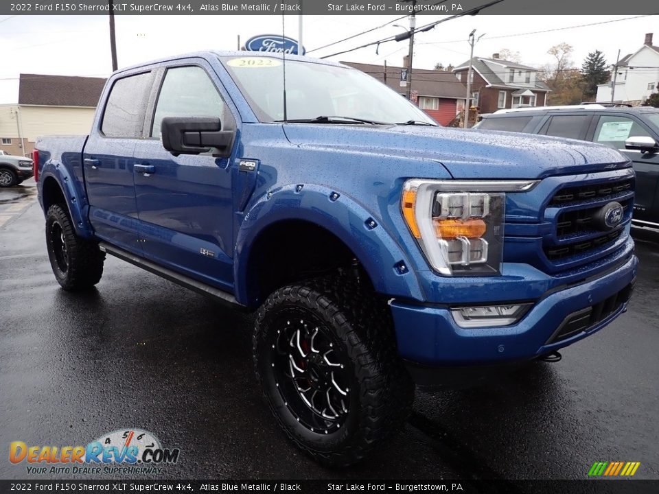 2022 Ford F150 Sherrod XLT SuperCrew 4x4 Atlas Blue Metallic / Black Photo #7