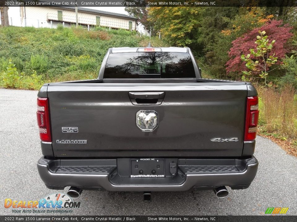 2022 Ram 1500 Laramie Crew Cab 4x4 Granite Crystal Metallic / Black Photo #7