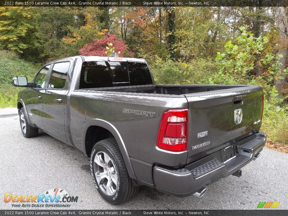 2022 Ram 1500 Laramie Crew Cab 4x4 Granite Crystal Metallic / Black Photo #9