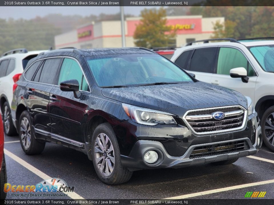 2018 Subaru Outback 3.6R Touring Crystal Black Silica / Java Brown Photo #4