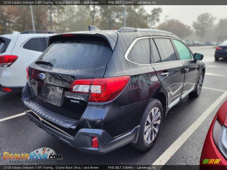 2018 Subaru Outback 3.6R Touring Crystal Black Silica / Java Brown Photo #6