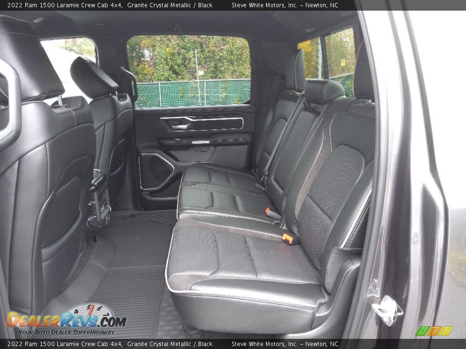 Rear Seat of 2022 Ram 1500 Laramie Crew Cab 4x4 Photo #14