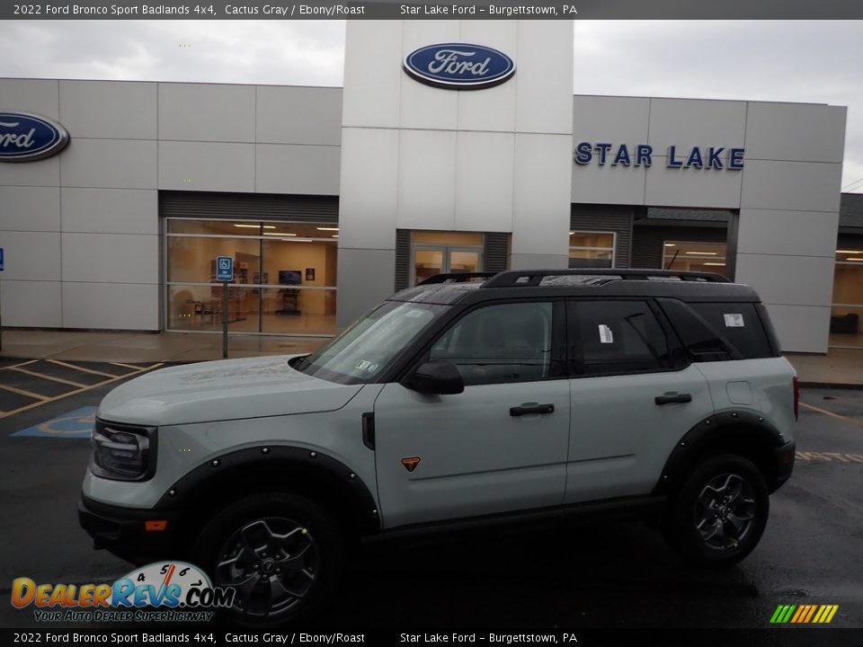 2022 Ford Bronco Sport Badlands 4x4 Cactus Gray / Ebony/Roast Photo #1