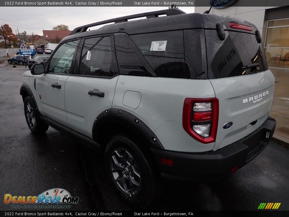 2022 Ford Bronco Sport Badlands 4x4 Cactus Gray / Ebony/Roast Photo #3