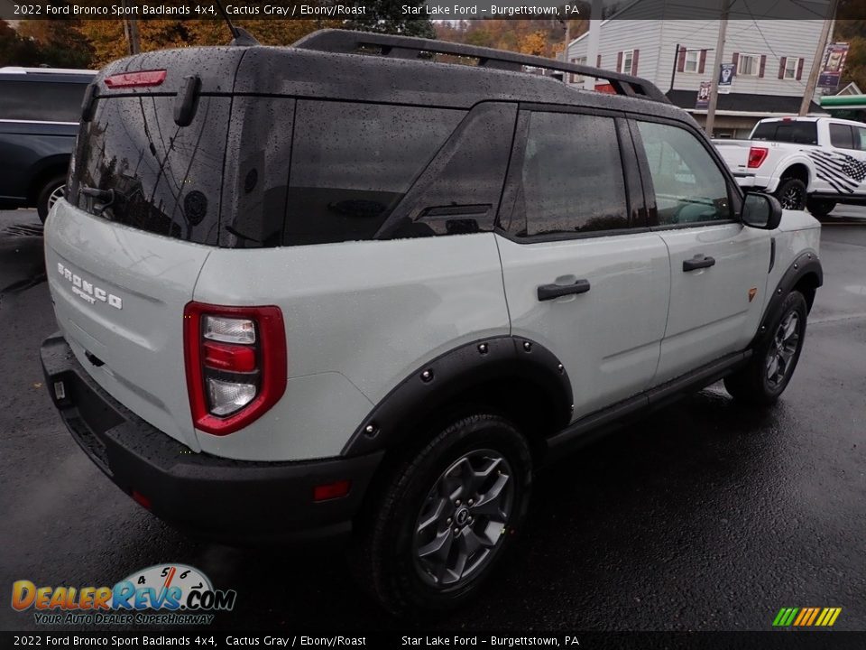 2022 Ford Bronco Sport Badlands 4x4 Cactus Gray / Ebony/Roast Photo #5