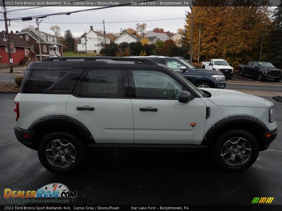 2022 Ford Bronco Sport Badlands 4x4 Cactus Gray / Ebony/Roast Photo #6