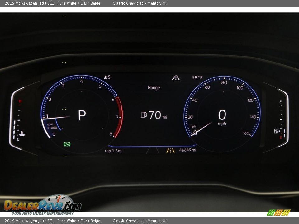 2019 Volkswagen Jetta SEL Gauges Photo #8