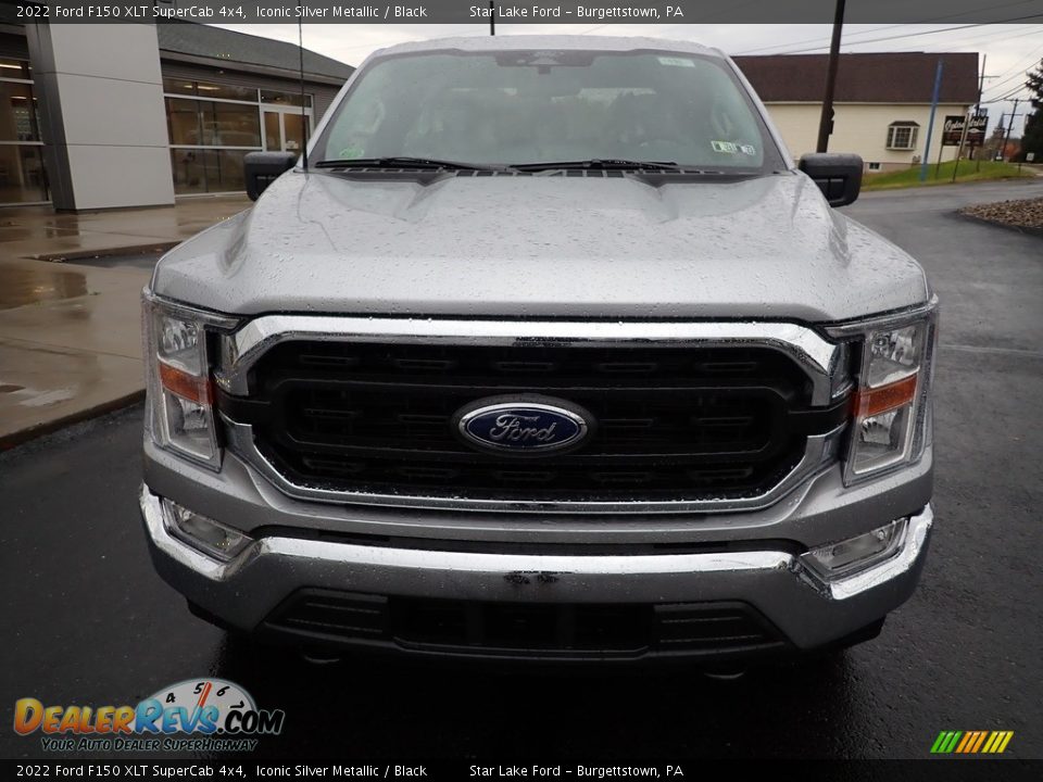 2022 Ford F150 XLT SuperCab 4x4 Iconic Silver Metallic / Black Photo #8