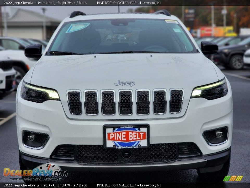 2022 Jeep Cherokee Limited 4x4 Bright White / Black Photo #2