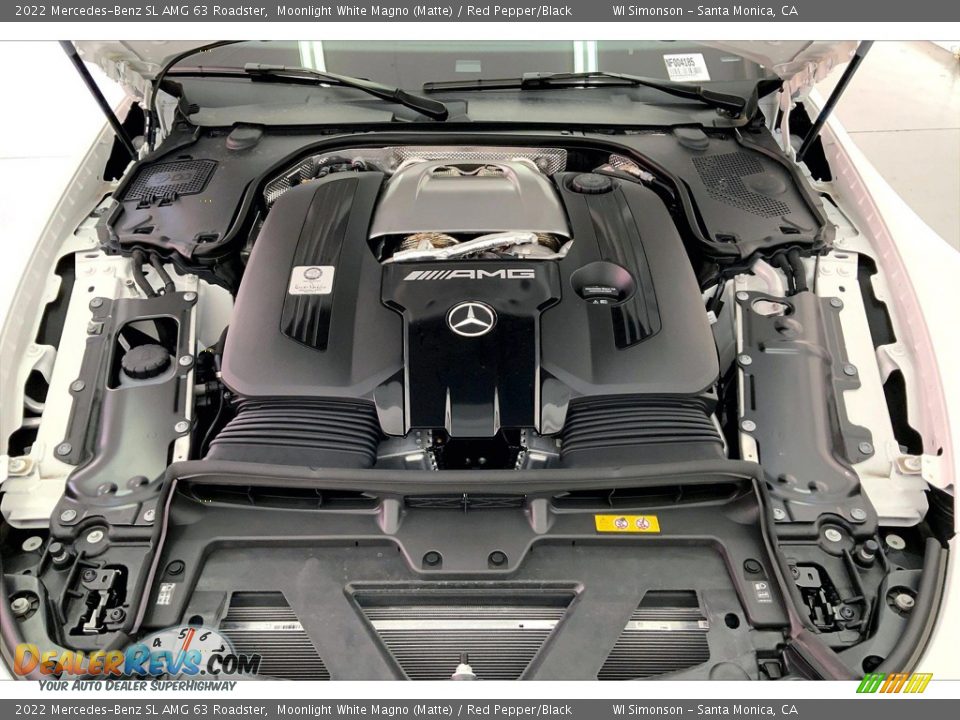 2022 Mercedes-Benz SL AMG 63 Roadster 4.0 Liter DI biturbo DOHC 32-Valve VVT V8 Engine Photo #9