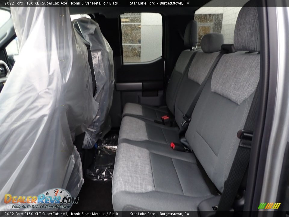 Rear Seat of 2022 Ford F150 XLT SuperCab 4x4 Photo #12