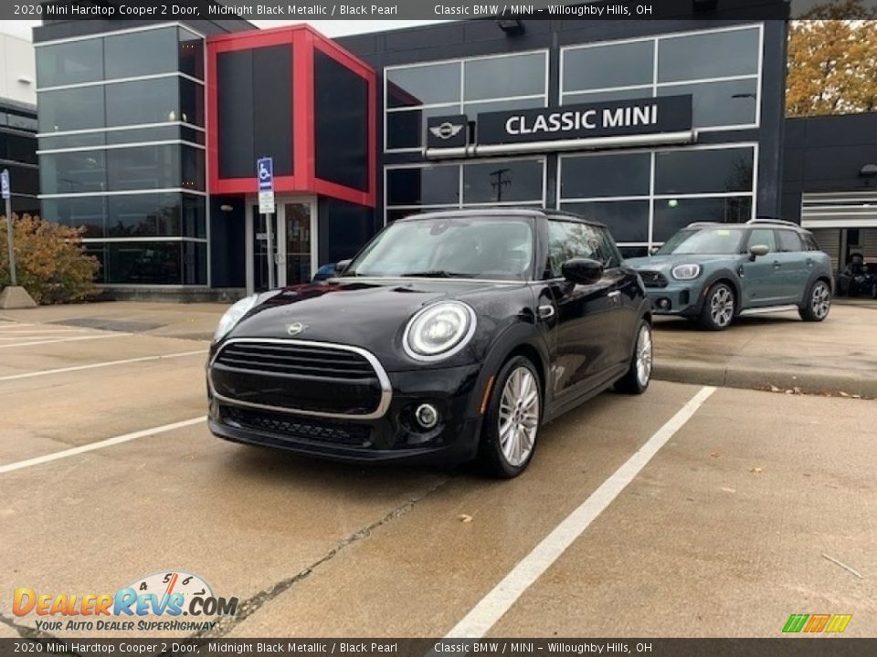 2020 Mini Hardtop Cooper 2 Door Midnight Black Metallic / Black Pearl Photo #1