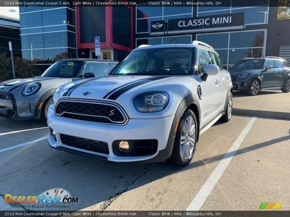 2019 Mini Countryman Cooper S All4 Light White / Chesterfield British Oak Photo #1