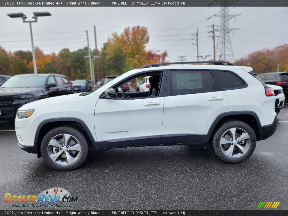 2022 Jeep Cherokee Limited 4x4 Bright White / Black Photo #3