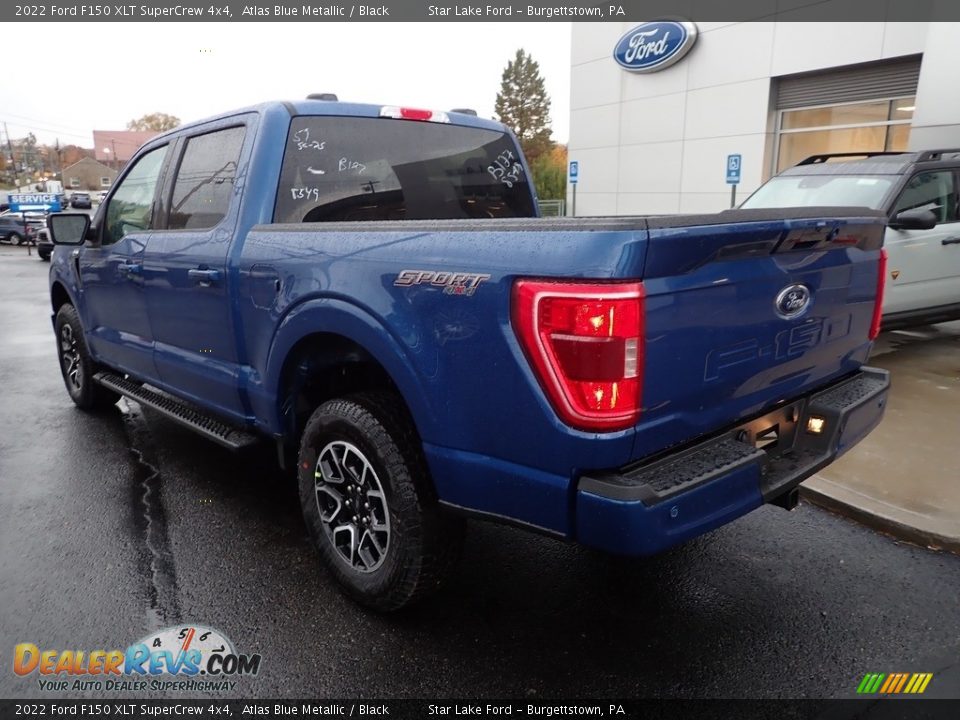 2022 Ford F150 XLT SuperCrew 4x4 Atlas Blue Metallic / Black Photo #3