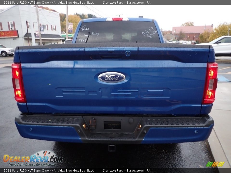 2022 Ford F150 XLT SuperCrew 4x4 Atlas Blue Metallic / Black Photo #4