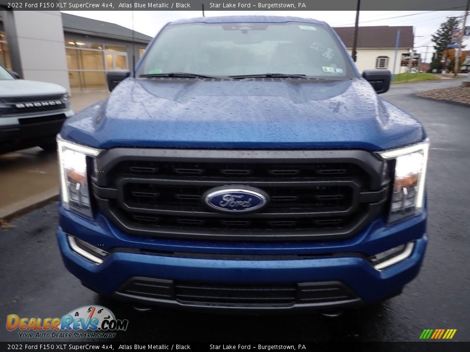 2022 Ford F150 XLT SuperCrew 4x4 Atlas Blue Metallic / Black Photo #8