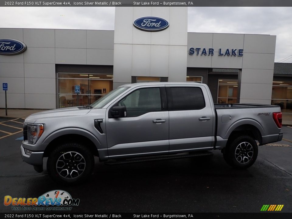 2022 Ford F150 XLT SuperCrew 4x4 Iconic Silver Metallic / Black Photo #1