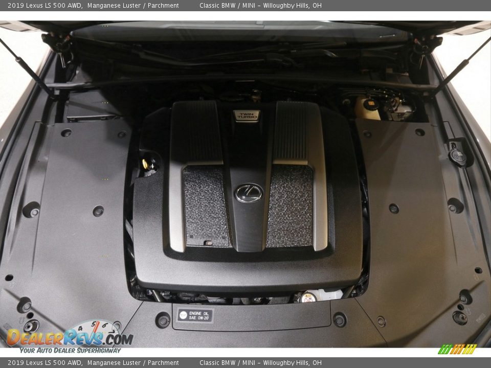 2019 Lexus LS 500 AWD Manganese Luster / Parchment Photo #22