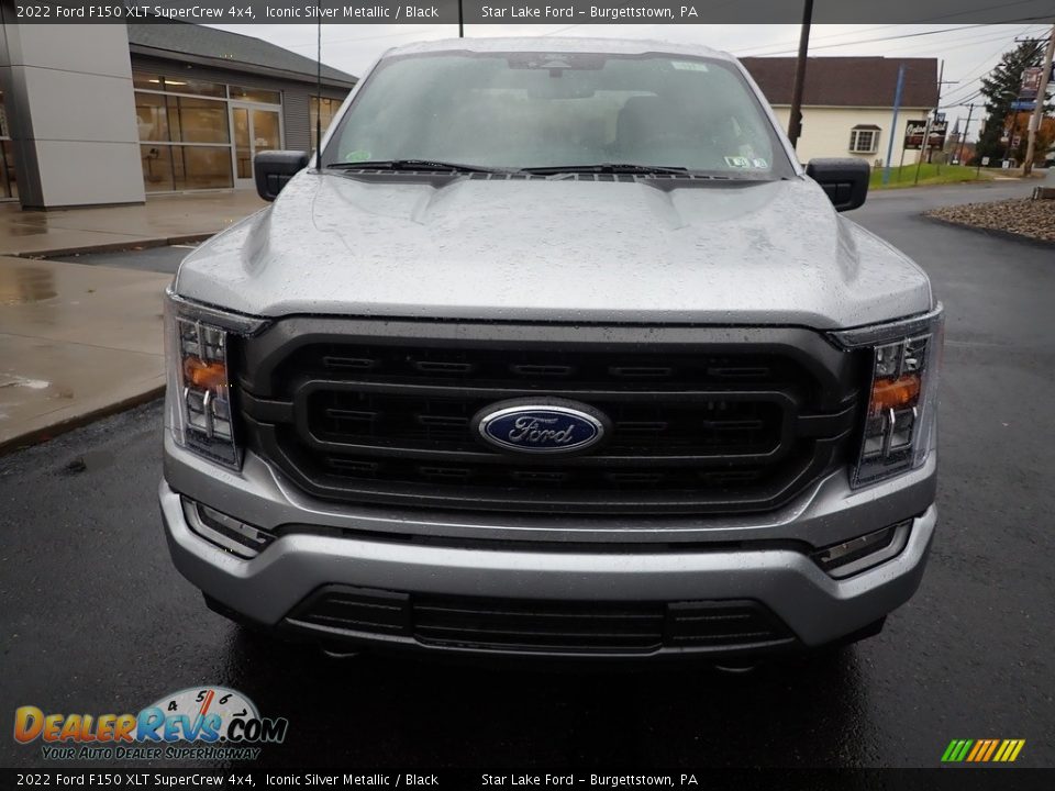 2022 Ford F150 XLT SuperCrew 4x4 Iconic Silver Metallic / Black Photo #8