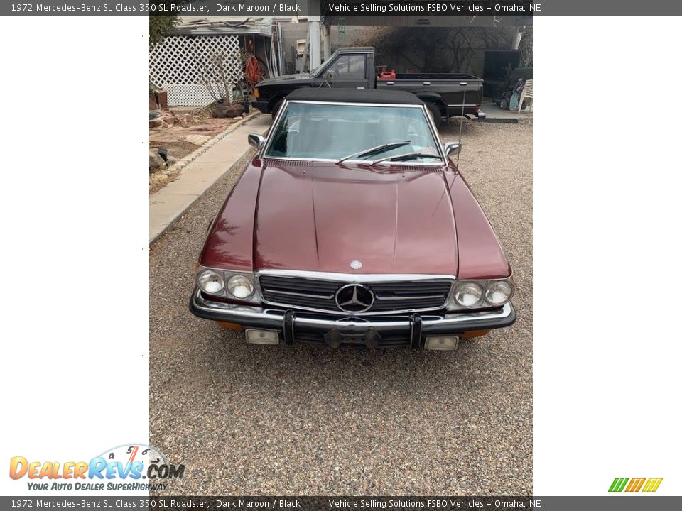 1972 Mercedes-Benz SL Class 350 SL Roadster Dark Maroon / Black Photo #6