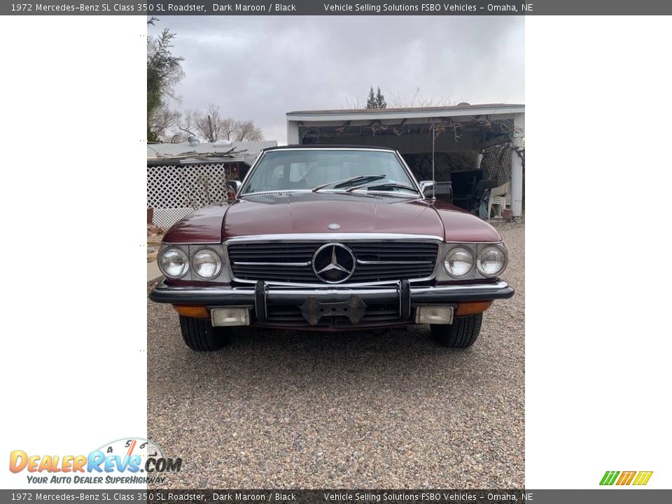 1972 Mercedes-Benz SL Class 350 SL Roadster Dark Maroon / Black Photo #7